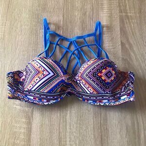 NWOT … CORAL TROPICS “Size: M” Strappy Swimsuit Top